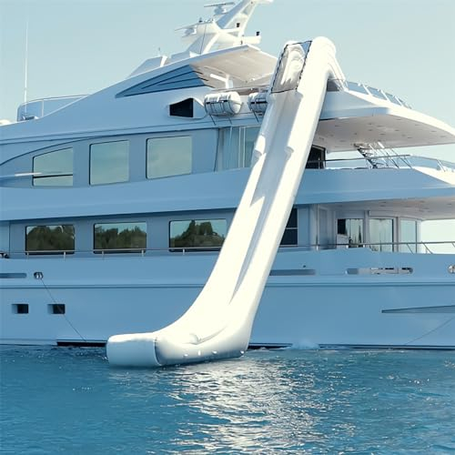 Gueploer Summer Yacht Floating Water Slide Use Water Park Slide Sports Inflatable for Outdoor - Easy to Install And Inflate,10Ft/3M