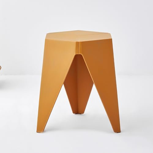 HHOZsafety Mehrfarbiger Stapelhocker aus Kunststoff, Stapelhocker-Set, Stapelbare Stühle, Barhocker, Möbel, Sitzgelegenheiten ohne Rückenlehne für Klassenzimmer