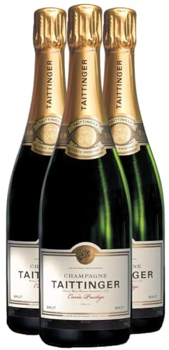 Champagne Cuvée Prestige blanco - Maison Taittinger - DOP - Champán - Francia - Variedades de uva Chardonnay,Pinot Noir - 3x75cl - 90/100 Robert Parker