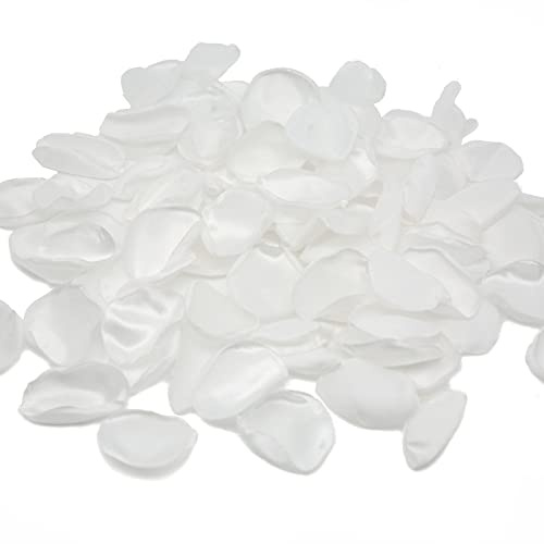 Capesaro Artificial Rose Petals, Decorative Rose Petals, Elfenbein weiß, Wedding, Valentine's Day, Table Topper, Birthday, Gift Boxes Decorating,Romantic Atmosphere Pack of 200