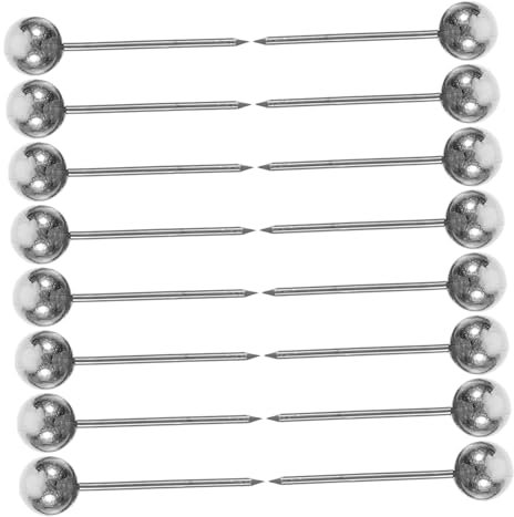 TEMPNAP Stecknadeln Kunststoff Edelstahl 4x15mm Robustes Befestigungszubehör Mit Rundem Kopf Für Pinnwände Landkarten Fotos Büro Schule 200 Stück