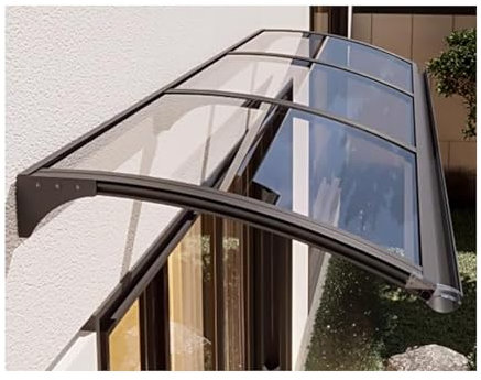 Outdoor Door Canopy AwningSun Protection for Exterior Doors Patios & Windows Expandable 80x150cm (31.5x59in) Canopies for Aisles & Coverage