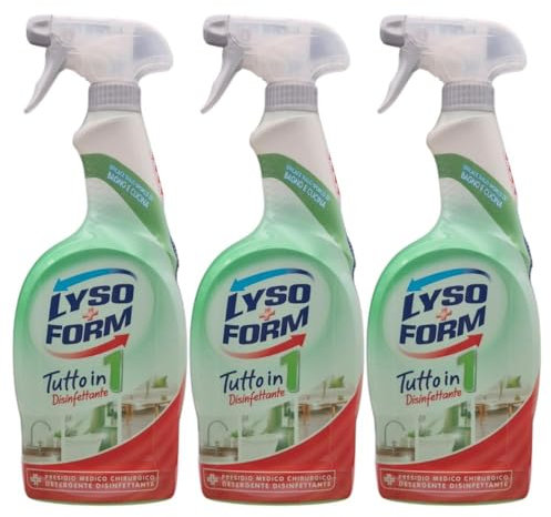 Detergente TUTTO IN 1 Disinfettante Indicato Per Le Superfici Lavabili Della Casa. Formula Senza Risciacquo 750ml (3 Unità)