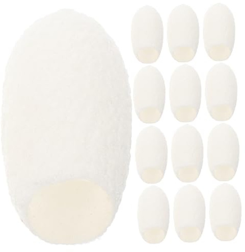 Vaguelly 60 piezas Unidades Bolas de Seda para Limpieza Facial Profunda Exfoliantes Naturales de de de Seda Suaves y Portátiles para Cuidado Diario