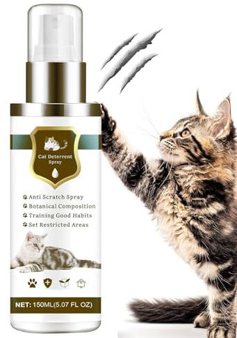 Spray per gatti - 150 ml naturale sicuro efficace spray per addestrare gatti, per interni ed esterni, tappeto da giardino, terrazza balcone e piante