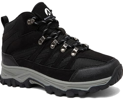 HODTOB Hiking Boots Mens Womens Lace-up Non-Slip Outdoor Men Women Mountain Trekking Shoes for All Season Walking Travelling Backpacking Camping Shoes Sneaker