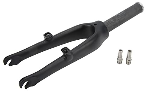 ANKROYU Fourche de vélo en Fiber de Carbone Fourche de vélo de Route légère Haute résistance pour vélos Pliants Tissu de Carbone T800 Tube de Direction Droit de 28,6 mm Compatible
