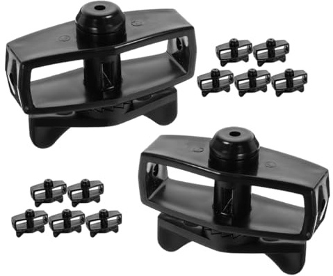 MAGICLULU Tendeur de Câble en Plastique Abs Noir, 12 Pièces, Outil pour Tendre Câble Installation Stable et Résistance, pour Clôture de Jardin et Grillage Métallique