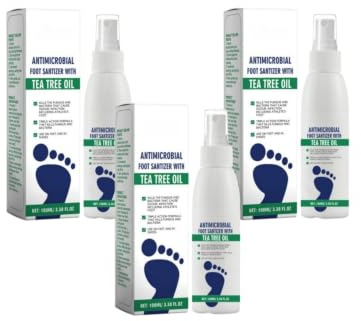 Spray Anti-Odeur Pieds Huile de Théier, Protection 24h Anti-Mycose,Mycose ongles des pieds, Sans Résidu Collant