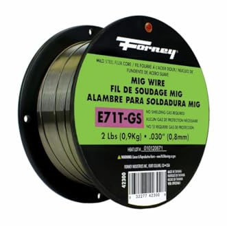 Forney 42300 Flux Core Mig Wire, Mild Steel E71TGS.030-Diameter, 2-Pound Spool, Silver, Pack of 1