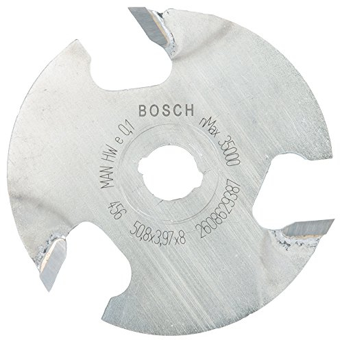 Bosch Professional Scheibennutfräser Expert for Wood (Holz, 8 x 51 x 4 mm, Zubehör Handfräse), Grau, 2608629387