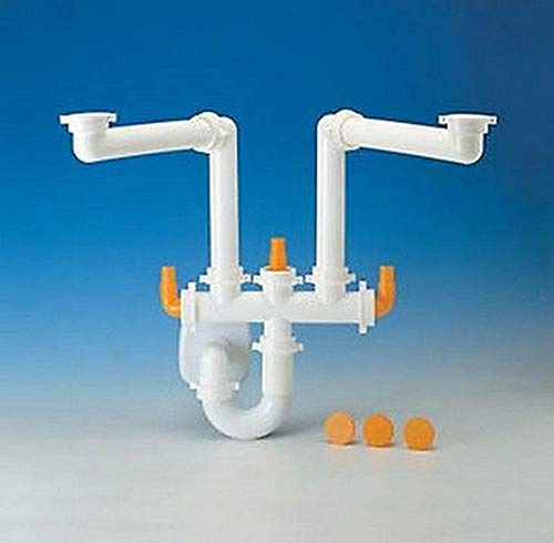 SIPHON 2-WEGE-KÜCHENWASCHBECKEN - Marke: LIRA Mod.: SPAZIO2