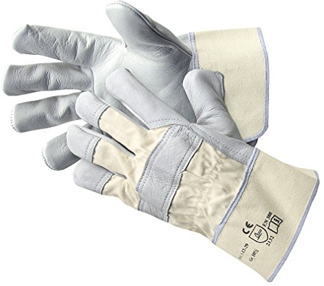 Läderhandskar 10 par stulpe standard natur 8 natur