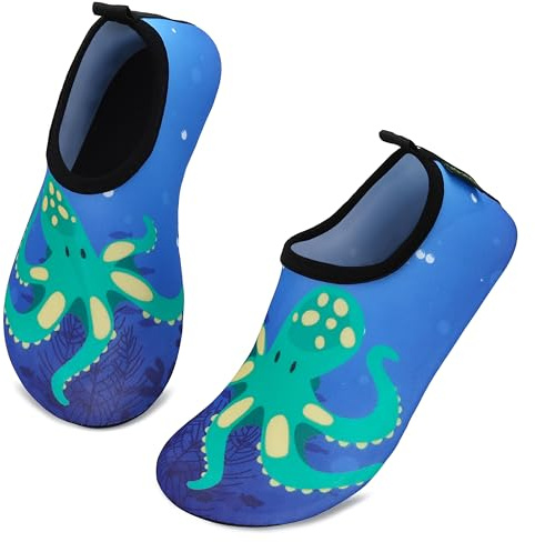 SAGUARO Ragazzi Ragazze Scarpette da Mare Spiaggia Scarpe da Acqua Rapida Asciugatura Suole Antiscivolo Scarpe da Acqua Immersione Scarpine per Sportive Acquatici,France Blue 20/21 EU