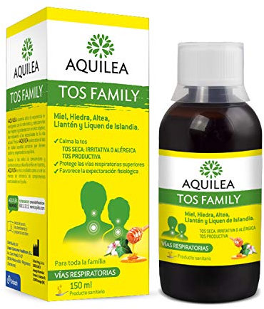 AQUILEA Tos Family 150 ml - Jarabe con Miel Indicado para Calmar la Tos de toda la Familia de forma Natural - Tos Seca y Productiva