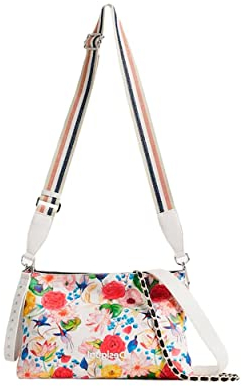 Desigual Damen bols_eterea white dortmun Across Body Bag, Weiß, Einheitsgröße EU