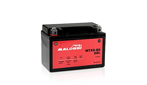 BATTERIA GEL ATTIVATA PRECARICATA PRONTA ALL'USO MALOSSI 12V 8AH MTX9-BS AGILITY PLUS 125 150 200 LXR 125 200 HD 125 200