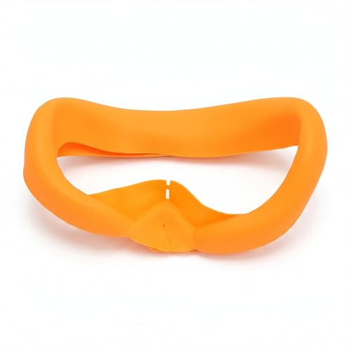 Funda de Silicona para la Cara para Pico 4, Funda de Silicona a Prueba de Sudor, Almohadilla para los Ojos, Funda de Cojín para la Cara para Auriculares Pico 4 VR (Naranja)