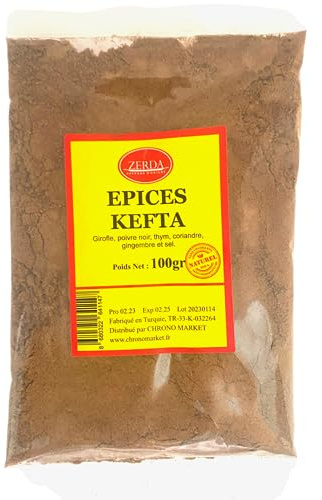 Epices Kefta 100g | ZERDA | Haute Qualité | 100% Naturel, assaisonnement