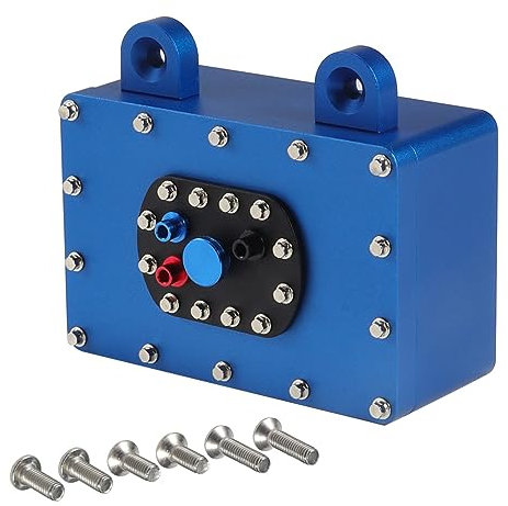 MOUDOAUER Caja receptora de celda de combustible de aluminio CNC escala 1:10 /10 RC Crawler Reemplazo para 1/8 1/10 RC Crawler accesorio de coche
