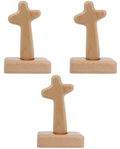 Garneck 3 Stücke Holz Kreuz Ornamente Solide Handwerk Kreuz Inspirational Gebet Wohnkultur