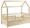 BAÏTA – Cama Infantil cabaña Tiny Pino Macizo 70 x 140 cm + cajón Incluido