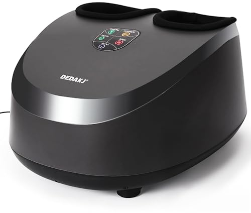 DEDAKJ Fußmassagegerät, Wärme Luftkompression Shiatsu Fußmassagegerät Einstellbare Intensität, Tiefes Kneten Lindert Fußmüdigkeit und Verbessert die Durchblutung