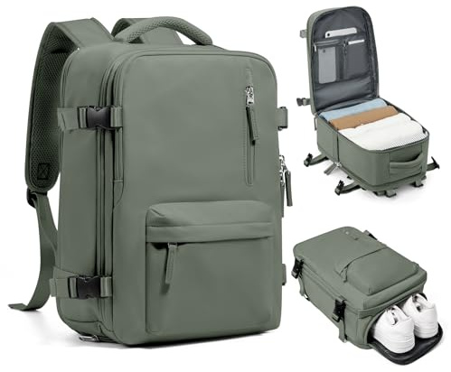 SZLX Kabinväskor 40x20x25 Under sätet för Ryanair, Easyjet kabinväska Carry On Reseryggsäck Kabinstorlek Ryggsäck Handbagageväska Ryggsäck Casual Daypack Fit 14 tums bärbar dator