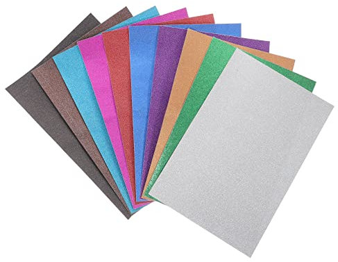 Selbstklebendes Bastelpapier Halloween Mottoparty 20 Blatt A4 Glitzerkarton