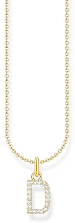 THOMAS SABO Halskette Buchstabe 925 Sterling Silber mit Zirkonia KE2240 - KE2265