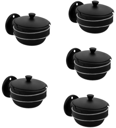 Gatuida 5stücke Wall Mounted Ashtray Für Badezimmer Aschenbecher Mit Deckel Installieren Für Zuhause Und Hotels