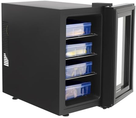 Brutapparat 23L, 220V 55W Reptilien-Inkubator mit Präziser Temperaturregelung und LED-Display, Inkubatoren Brutautomat Automatischer für Kleine Reptilien oder Amphibien Auszubrüten, Schwarzer