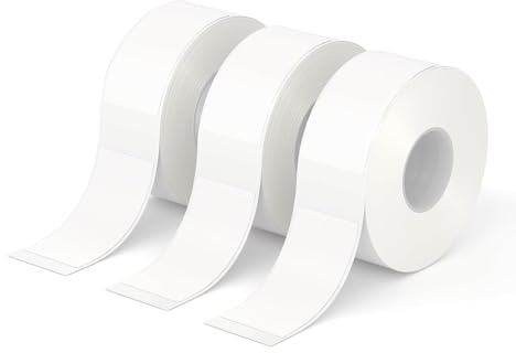 Lifenaxx Rolls de 3 rouleaux de rubans d'étiquettes thermiques 15x35mm 14x30mm (180 étiquettes/rouleau), étiquettes autocollantes pour mini étiqueteuse sans encre LX-048 - Pour la maison et le bureau