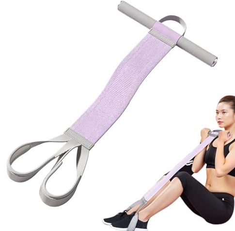 Cuerda elástica – Extractor de pedal de yoga elástico | Equipo de fitness multifuncional, juego de bandas de resistencia para pedales, bandas de entrenamiento con asas, resistencia a los pedales para