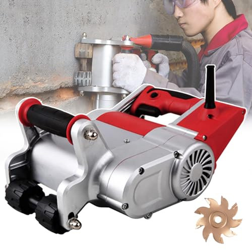 WOTZOV Machine à rainurer Les Murs électrique 1100 W, Machine de découpe de Fil pour Murs en béton avec Lame de 25 mm/35 mm et étui de Transport,25 mm