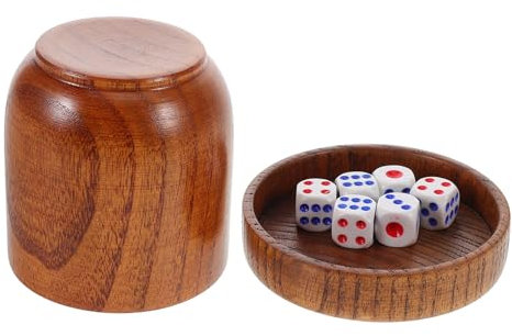 Garneck 1 Set Siebbecher Aus Massivholz Würfelzubehör Ktv Würfelspiel Ktv Barzubehör Partyspiel Würfelbecher Holz Shaker Becher Würfelbecher Für Bar Würfel Shaker Becher Holz