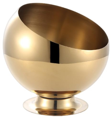 Dispensador de aperitivos decorativo con base de metal, organizadores de accesorios de escritorio de oficina para mostrador, fiestas, cenicero a prueba de viento con base