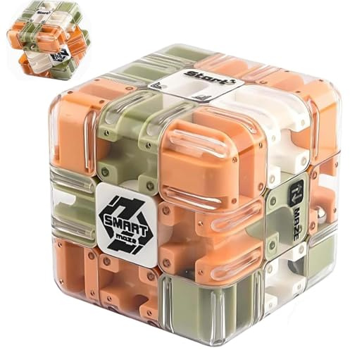 Gioco Rompicapo Cubo Labirinto 3d, Cubo Labirinto Con Pallina Rotante, Giocattolo Per Allenare La Consapevolezza Spaziale, Coinvolgente Rompicapo Per Adulti, Antistress, Coltiva Il Pensiero Logi 1pcs