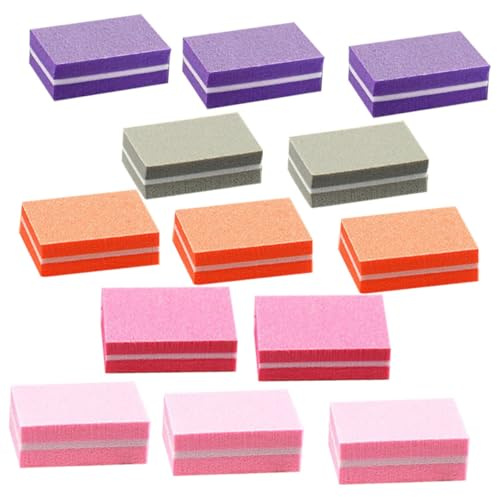 HAMPPLIES 50 Stück Teiliges Nagelpuffer Hochwertigem Schwamm Feine Körnung für Effizientes Feilen Polieren und Glätten von Acryl Gelnägeln Geeignet für Maniküre und Pediküre Zuhause Sowie