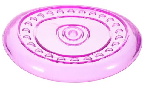 DIYEAH Fly Disc à Lancer pour Chien TPR Souple Résistant Petit Violet Extérieur Dressage Chiot