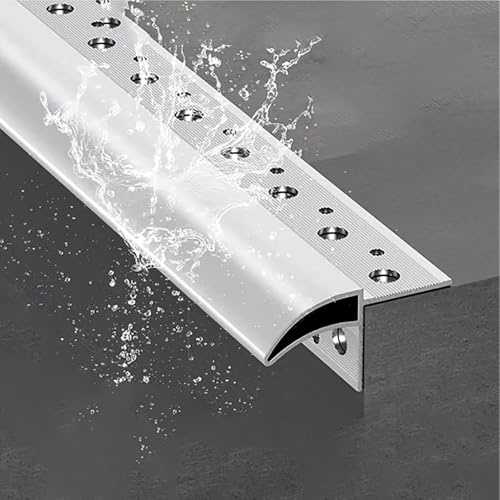 jievmrs Profilo Antigoccia A Becco D'aquila Da 20, 30, 50 E 80 Mm Di Larghezza, Deflettore Per Grondaia, Striscia In Lega Di Alluminio, Canale(L W 80cm x 80mm)