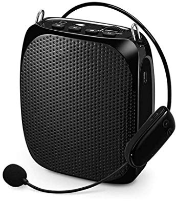 Voice Amplifier Portable Bluetooth Speaker Wireless Microphone Headset PA System for Teachers Coaches Training Tour Guide Promotion Meeting