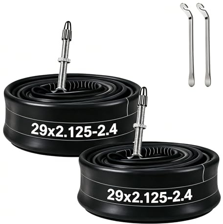 XUNNIU Camera d aria mtb 29 pollici, 2PCS Camera d'aria per Bicicletta 29 x 2,125-2,4 FV 48 mm ETRTO 50/58-622, Camere d'aria con valvola Presta,Camere d'aria per Mountain Bike, E-Bike, City Bike