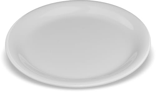 Carlisle 3300642 Sierrus Narrow Rim Melamine Salad Plates, 7.25, Bone (Pack of 48)