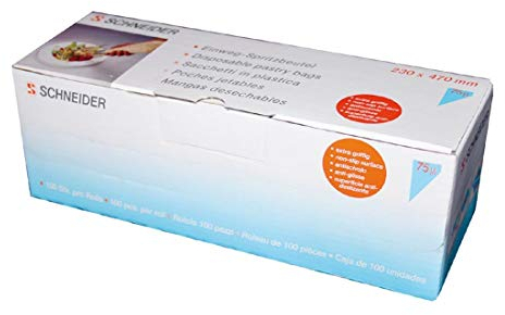 Schneider GT124 desechables bolsas de repostería, 47 cm), color azul (Pack de 100)