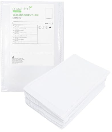 Medi-Inn Einmal-Waschhandschuhe Economy, 15 x 22 cm, 100er Pack (10 x 100 = 1000 Stück)