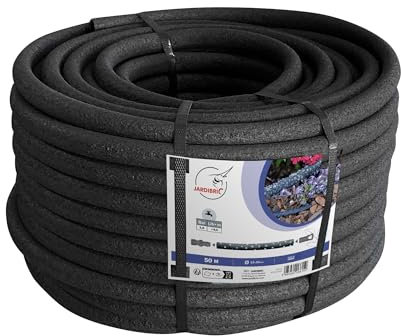 Jardibric - Couronne de Poreux (50m) - Débit à 1 Bar de Pression 20 L/h au Mètre Linéaire Longeur Max 50 Mètres