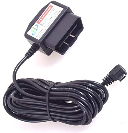 Cocar OBD2 DVR Dashcam Ladekabel Micro USB Adapter mit Schalter DC12-24V zu 5V 16 Pin OBDII Auto/Fahrzeug direkt zur Batterie/Festverkabeltes Kabel Autoladegerät für Handy GPS Tablette - 3M/11.5FT