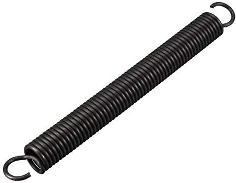 sourcing map Zugfeder 2,5 mm Drahtdurchmesser, 18 mm Außendurchmesser, 180 mm Freie Länge Federstahl Kleine Doppelhaken
