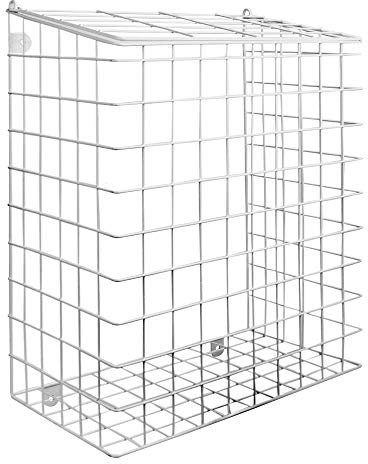 Letterbox Cage with Fixings | Mail Catcher Cage | Iron Basket Post Catcher | Door Letter Guard | Outdoor & Indoor Holder for Letters | M&W